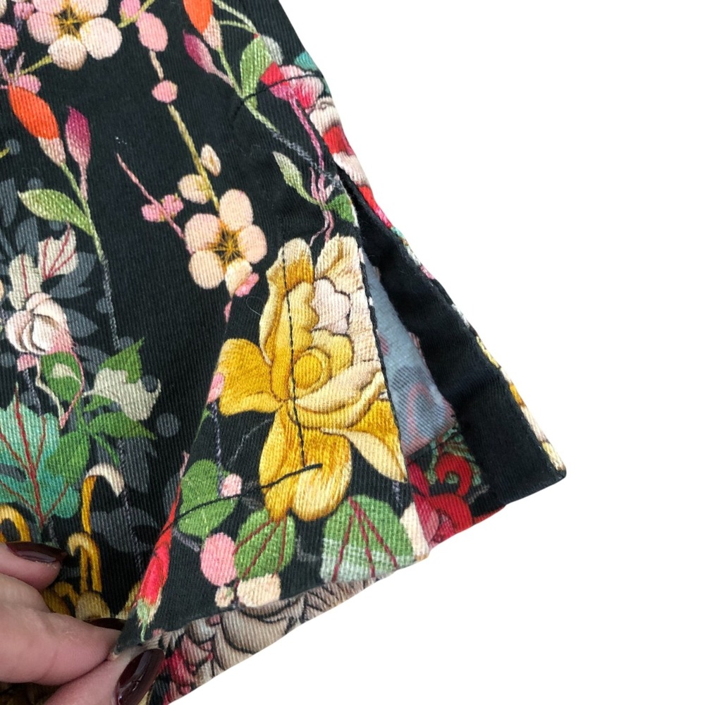 Johnny Was Pete&Greta Artsy Floral Print Cotton Trouser Jean Sz 8 Pant/S jacket - Picture 14 of 16